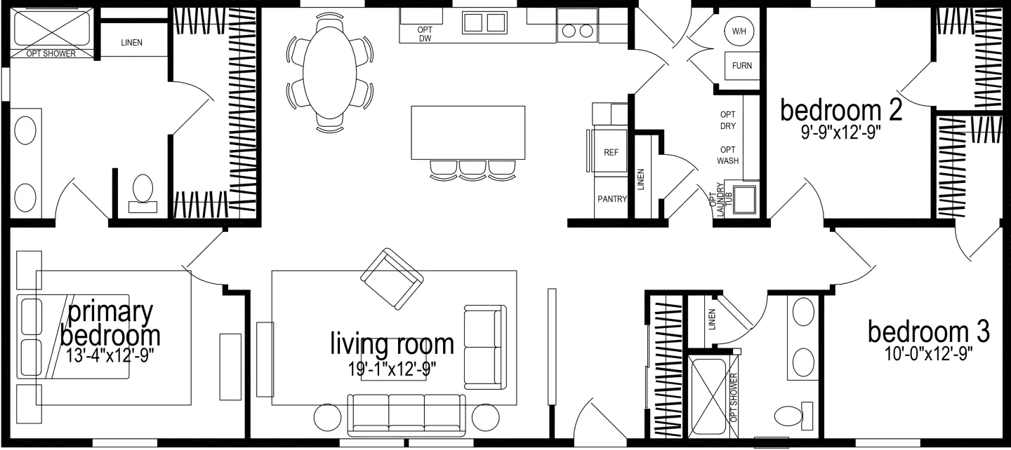 Hillcrest g860 floor plan home features