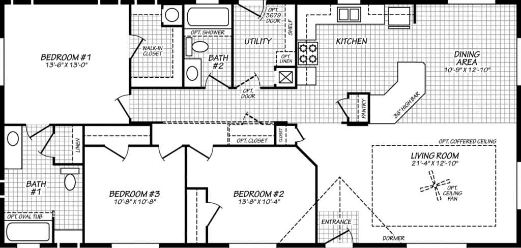 Evergreen 28563e floor plan home features