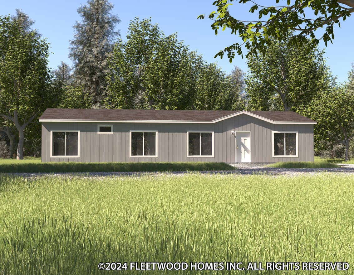 Evergreen 28583f elevation and exterior home features